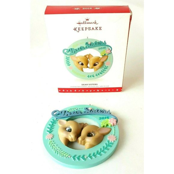 Hallmark Keepsake Ornament 2016 Dear Sisters Deer - Picture 2 of 5